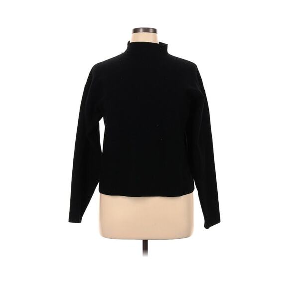 ZYIA Black Turtle Neck Sweater Minimalist Breathable Long Sleeve Oversized XL - Picture 1 of 7
